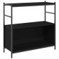 vidaXL Ράφι Βιβλίων 80 x 30 x 78,5 εκ Επεξεργασμένο Ξύλο Μαύρη Οξυά