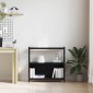 vidaXL Ράφι Βιβλίων 80 x 30 x 78,5 εκ Επεξεργασμένο Ξύλο Μαύρη Οξυά
