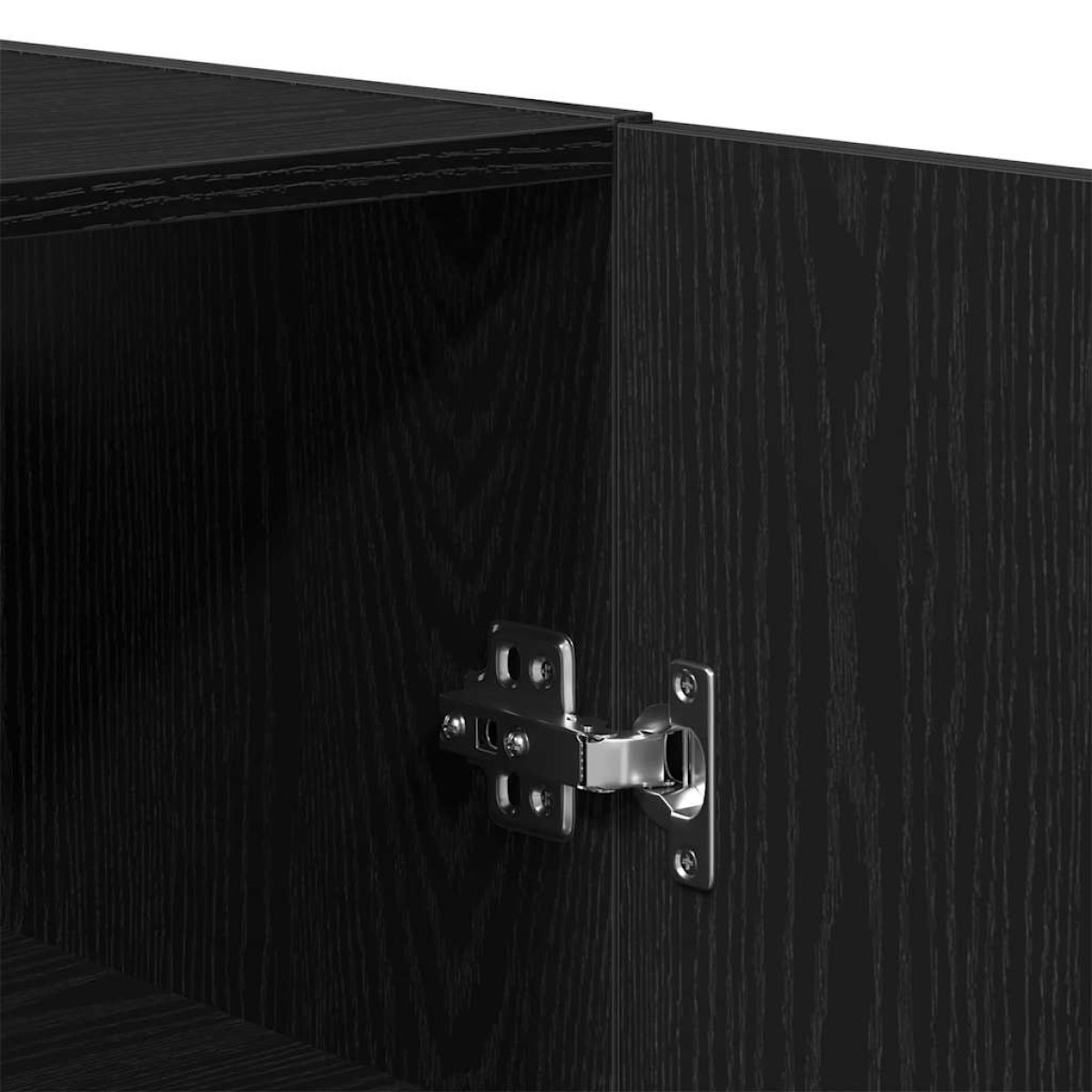 vidaXL Ντουλάπα τοίχου 60 x 31 x 70 εκ Επεξεργασμένο Ξύλο Μαύρη Οξυά