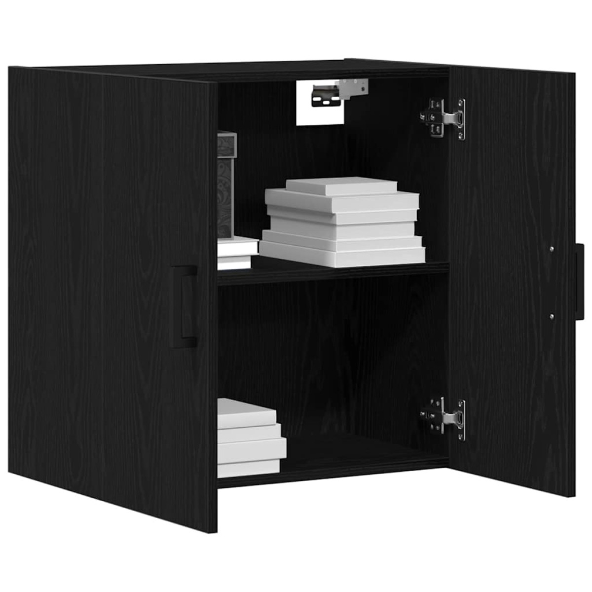 vidaXL Ντουλάπα τοίχου 60 x 31 x 60 εκ. Επεξεργασμένο Ξύλο Μαύρη Οξυά