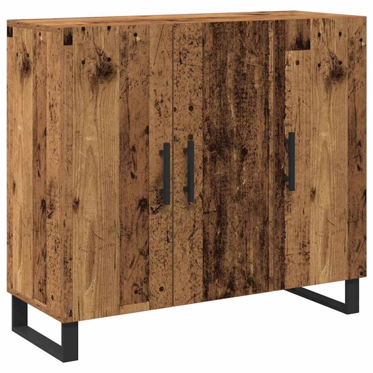 vidaXL Πλαϊνό γραφείο Παλιό ξύλο 90 x 34 x 80 εκ. Επεξεργασμένο Ξύλο