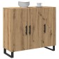 vidaXL Πλαϊνό γραφείο Artisan Oak 90 x 34 x 80 εκ. Επεξεργασμένο Ξύλο