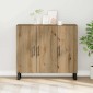 vidaXL Πλαϊνό γραφείο Artisan Oak 90 x 34 x 80 εκ. Επεξεργασμένο Ξύλο