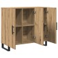 vidaXL Πλαϊνό γραφείο Artisan Oak 90 x 34 x 80 εκ. Επεξεργασμένο Ξύλο