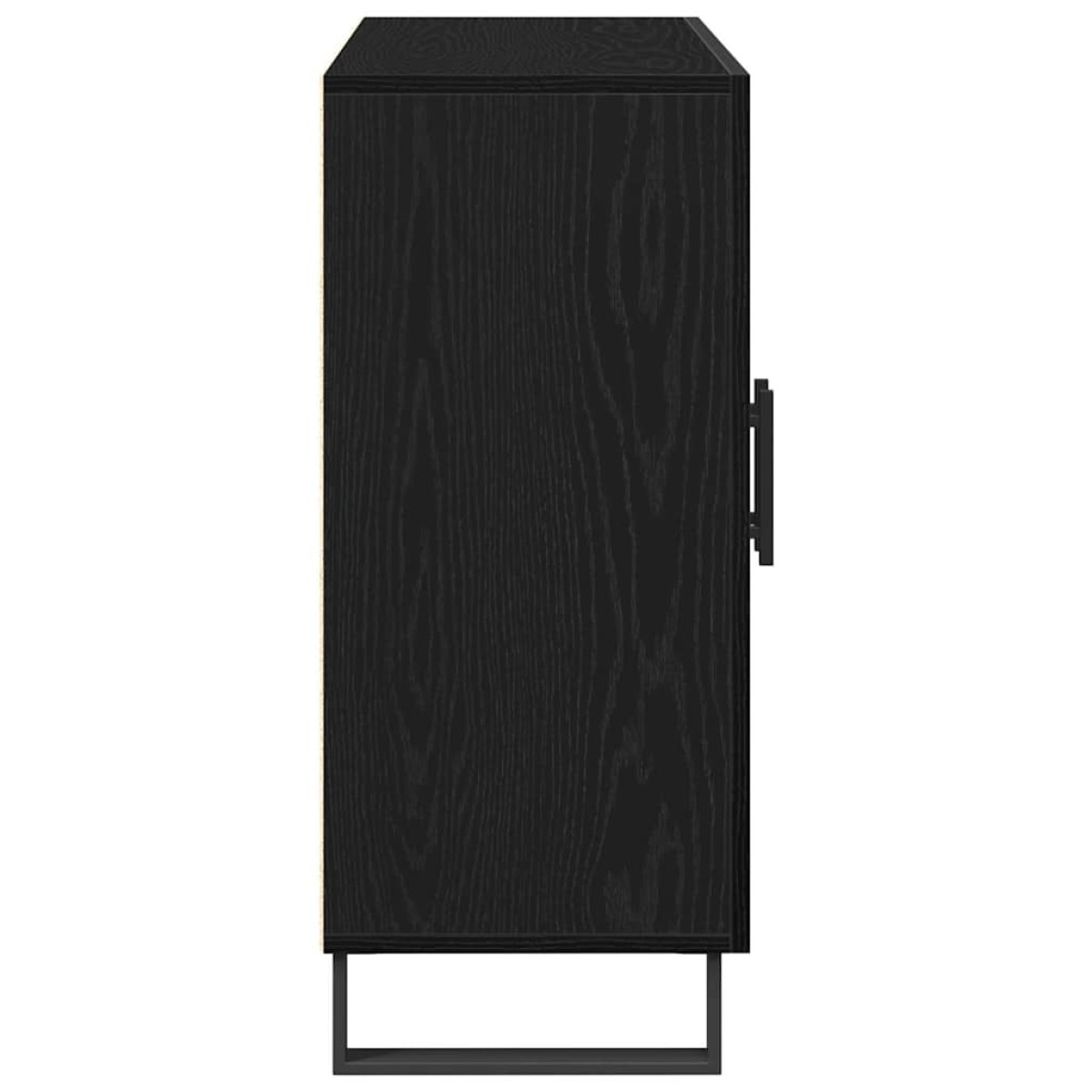 vidaXL Πλαϊνό γραφείο Μαύρη Οξυά 90 x 34 x 80 εκ. Επεξεργασμένο Ξύλο