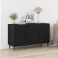 vidaXL Πλαϊνό γραφείο Μαύρη Οξυά 100 x 36 x 60 εκ. Επεξεργασμένο Ξύλο