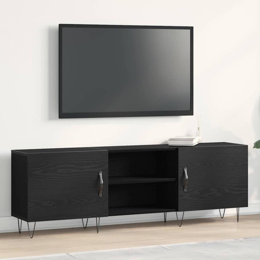 vidaXL Σετ επίπλου τηλεόρασης 150 x 30 x 50 cm Μαύρη Οξυά