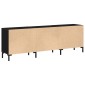vidaXL Σετ επίπλου τηλεόρασης 150 x 30 x 50 cm Μαύρη Οξυά