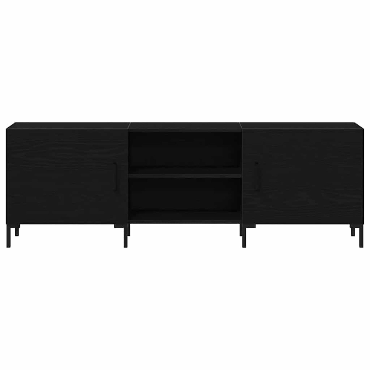 vidaXL Σετ επίπλου τηλεόρασης 150 x 30 x 50 cm Μαύρη Οξυά