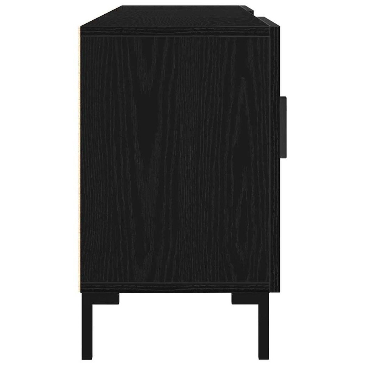 vidaXL Σετ επίπλου τηλεόρασης 150 x 30 x 50 cm Μαύρη Οξυά