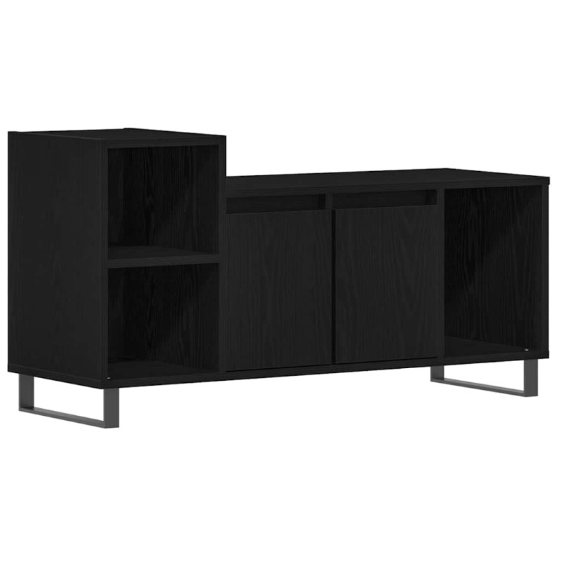 vidaXL Σετ επίπλου τηλεόρασης 100 x 35 x 55 εκ Μαύρη Οξυά