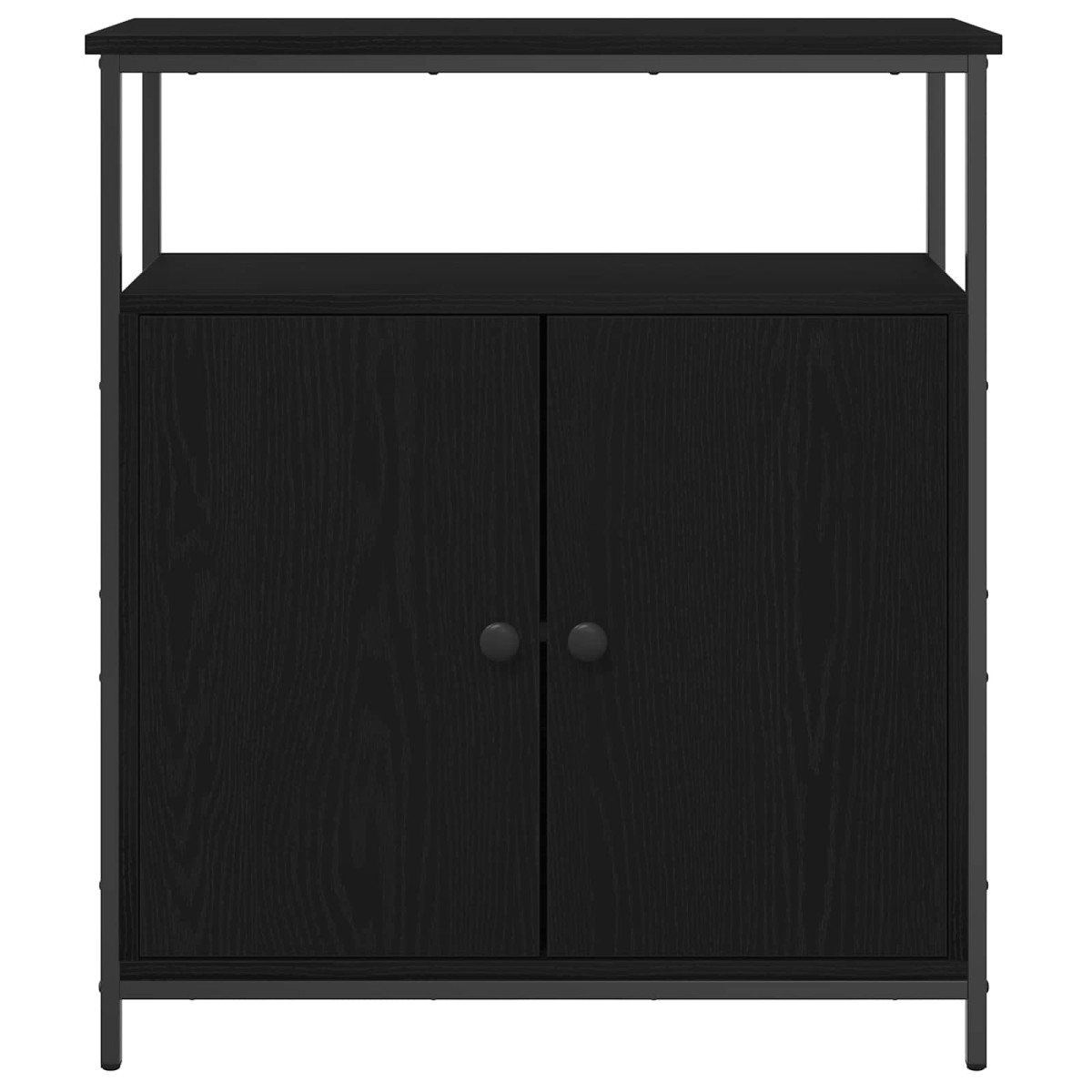 vidaXL Πλαϊνό γραφείο Μαύρη Οξυά 70 x 30 x 80 εκ. Επεξεργασμένο Ξύλο