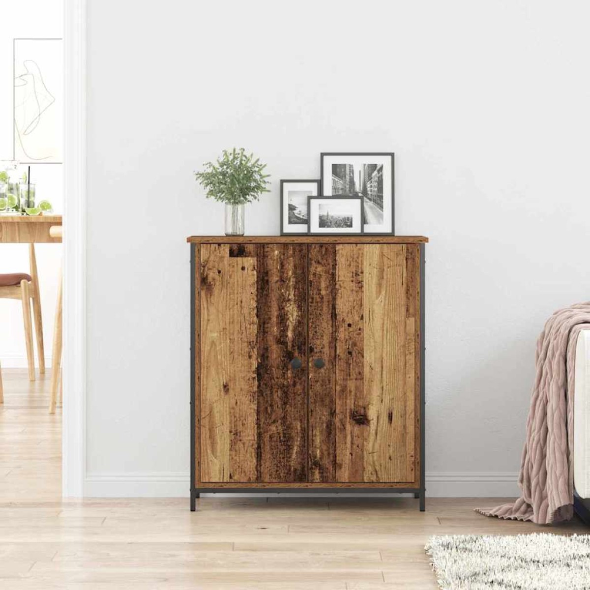 vidaXL Πλαϊνό γραφείο Παλιό ξύλο 70 x 30 x 80 εκ. Επεξεργασμένο Ξύλο