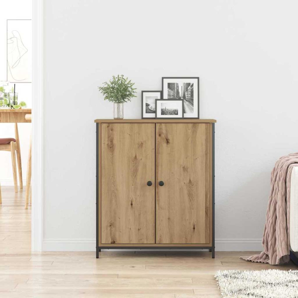 vidaXL Πλαϊνό γραφείο Artisan Oak 70 x 30 x 80 εκ. Επεξεργασμένο Ξύλο