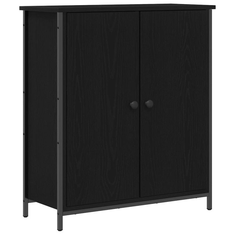 vidaXL Πλαϊνό γραφείο Μαύρη Οξυά 70 x 30 x 80 εκ. Επεξεργασμένο Ξύλο