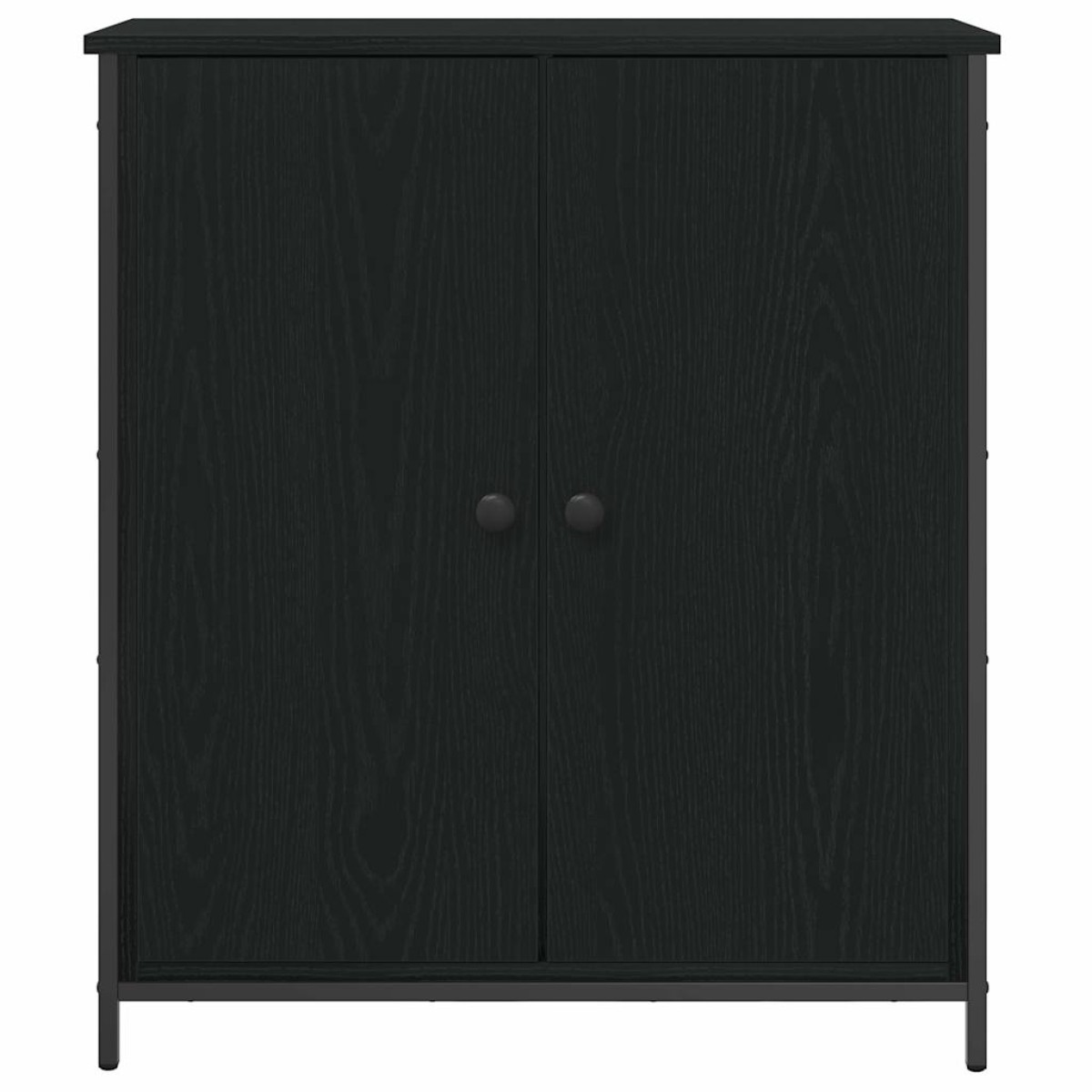 vidaXL Πλαϊνό γραφείο Μαύρη Οξυά 70 x 30 x 80 εκ. Επεξεργασμένο Ξύλο