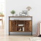 vidaXL Πλαϊνό γραφείο Παλιό ξύλο 100 x 35 x 80 εκ. Επεξεργασμένο Ξύλο