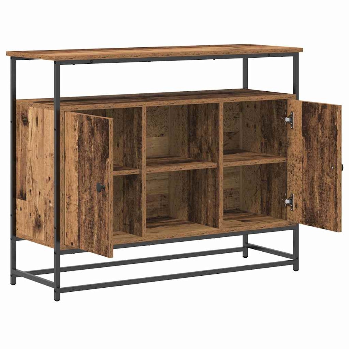vidaXL Πλαϊνό γραφείο Παλιό ξύλο 100 x 35 x 80 εκ. Επεξεργασμένο Ξύλο