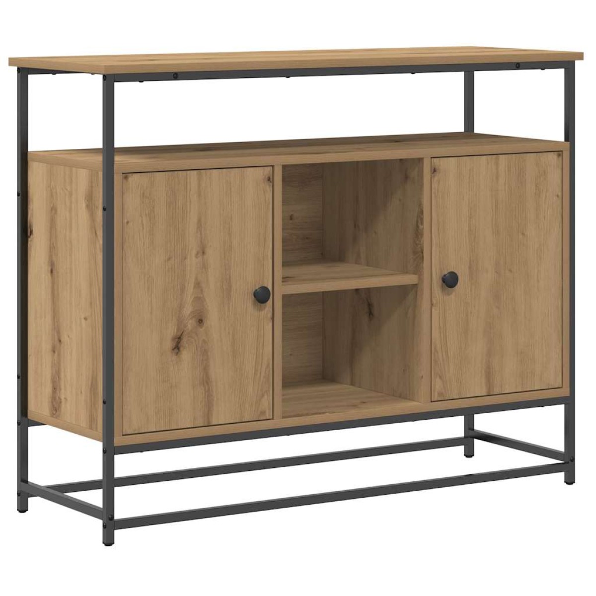 vidaXL Πλαϊνό γραφείο Artisan Oak 100 x 35 x 80 εκ. Επεξεργασμένο Ξύλο