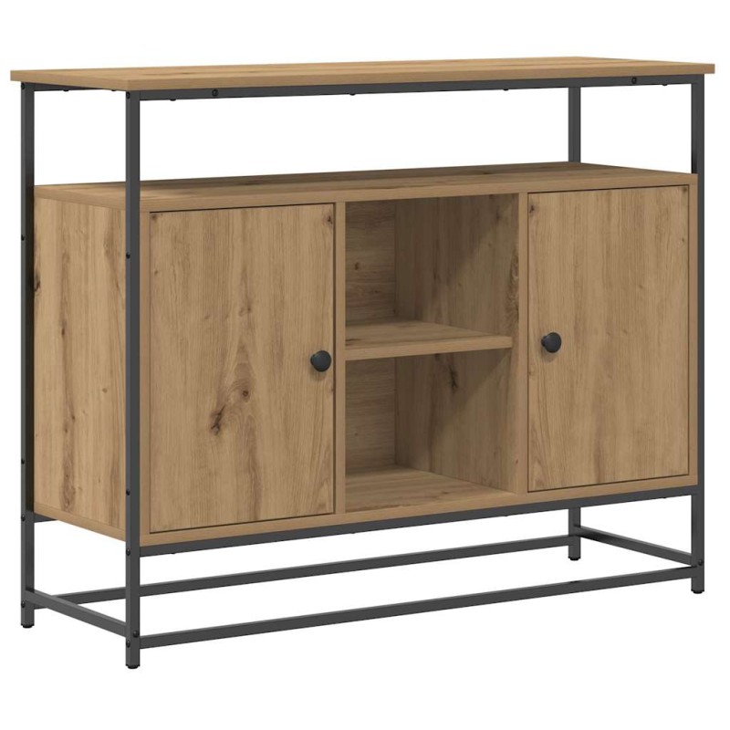 vidaXL Πλαϊνό γραφείο Artisan Oak 100 x 35 x 80 εκ. Επεξεργασμένο Ξύλο