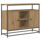 vidaXL Πλαϊνό γραφείο Artisan Oak 100 x 35 x 80 εκ. Επεξεργασμένο Ξύλο