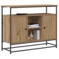 vidaXL Πλαϊνό γραφείο Artisan Oak 100 x 35 x 80 εκ. Επεξεργασμένο Ξύλο