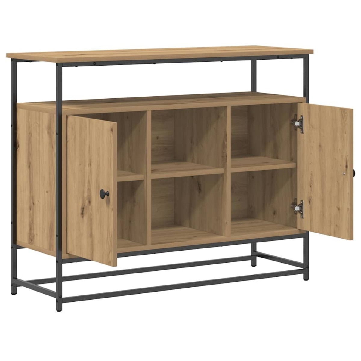 vidaXL Πλαϊνό γραφείο Artisan Oak 100 x 35 x 80 εκ. Επεξεργασμένο Ξύλο