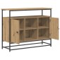 vidaXL Πλαϊνό γραφείο Artisan Oak 100 x 35 x 80 εκ. Επεξεργασμένο Ξύλο