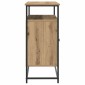 vidaXL Πλαϊνό γραφείο Artisan Oak 100 x 35 x 80 εκ. Επεξεργασμένο Ξύλο