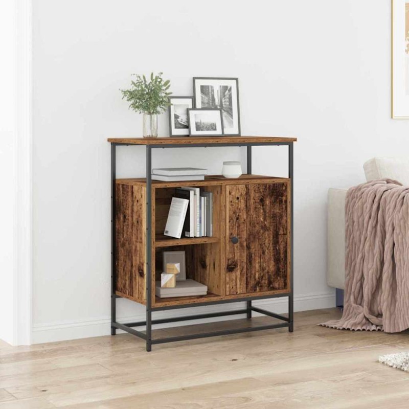 vidaXL Πλαϊνό γραφείο Παλιό ξύλο 69 x 35 x 80 εκ Επεξεργασμένο Ξύλο