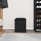 vidaXL Παγκάκι με αποθήκευση Μαύρη Οξυά 42 x 42 x 45 cm