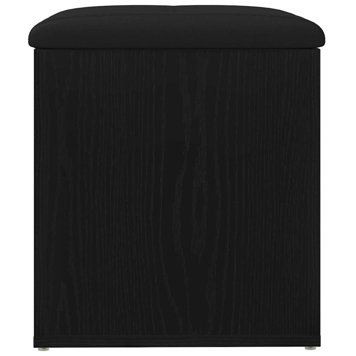 vidaXL Παγκάκι με αποθήκευση Μαύρη Οξυά 42 x 42 x 45 cm