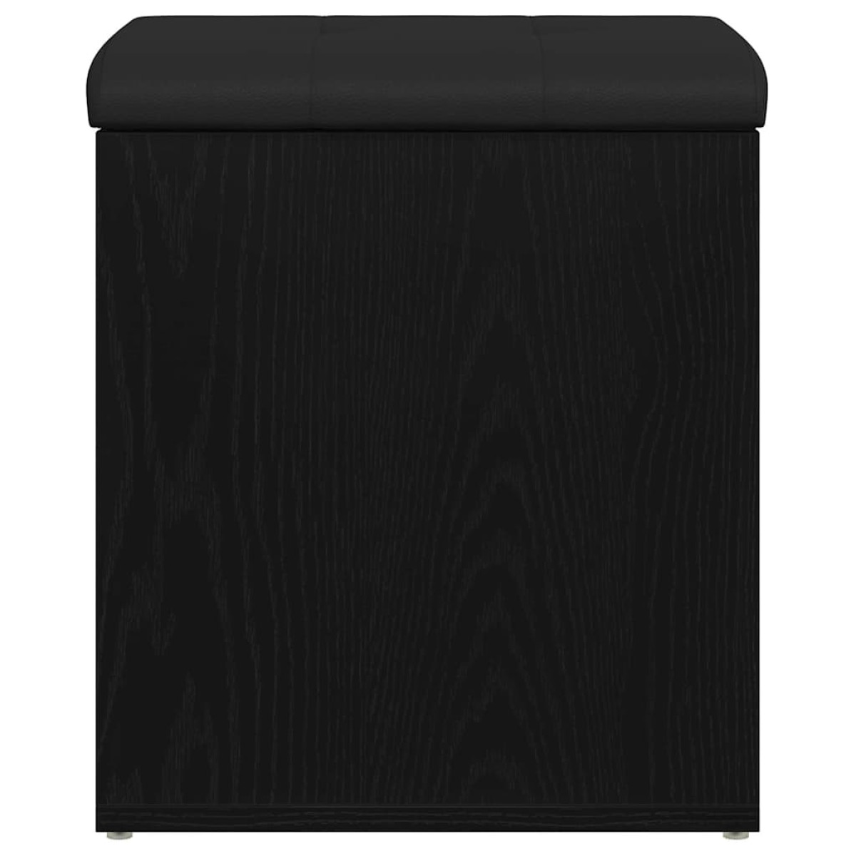 vidaXL Παγκάκι με αποθήκευση Μαύρη Οξυά 42 x 42 x 45 cm