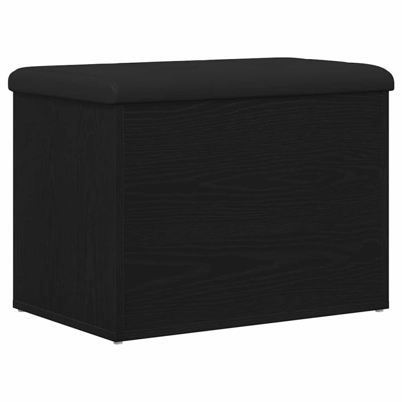 vidaXL Παγκάκι με αποθήκευση Μαύρη δρυς 62 x 42 x 45 εκ.