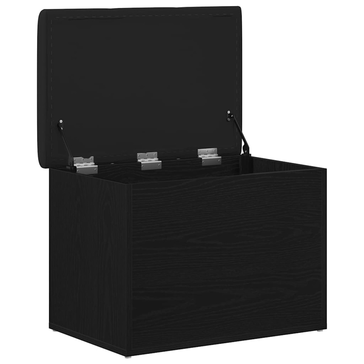 vidaXL Παγκάκι με αποθήκευση Μαύρη δρυς 62 x 42 x 45 εκ.