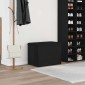vidaXL Παγκάκι με αποθήκευση Μαύρη δρυς 62 x 42 x 45 εκ.