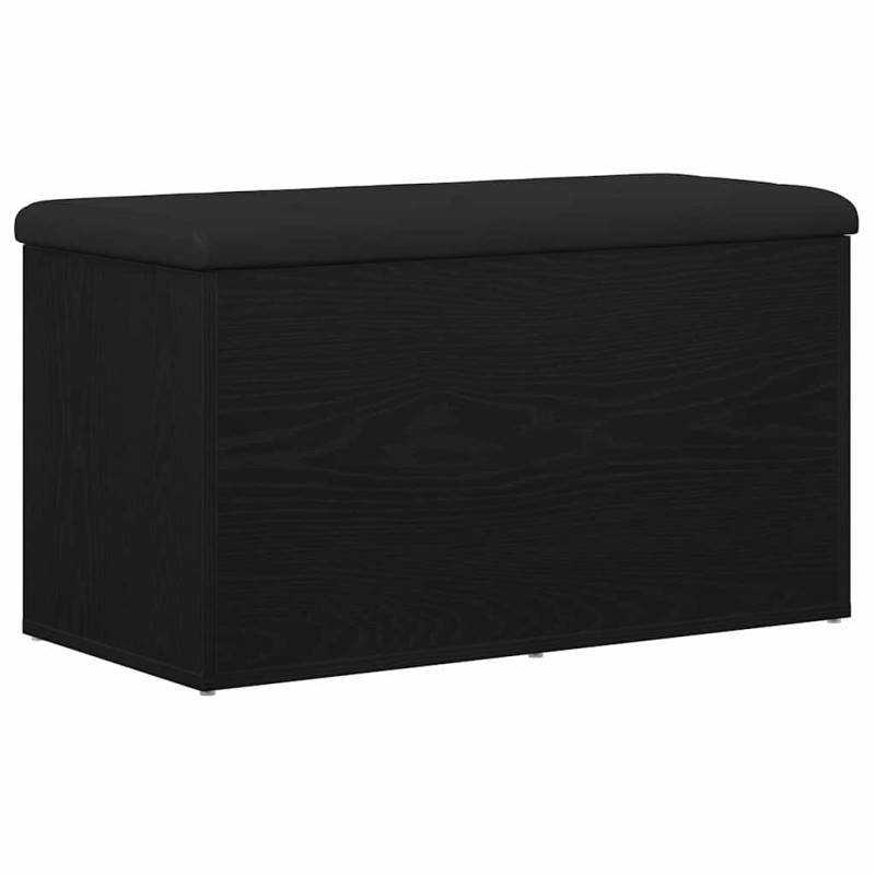 vidaXL Παγκάκι με αποθήκευση Μαύρη Οξυά 82 x 42 x 45 εκ.