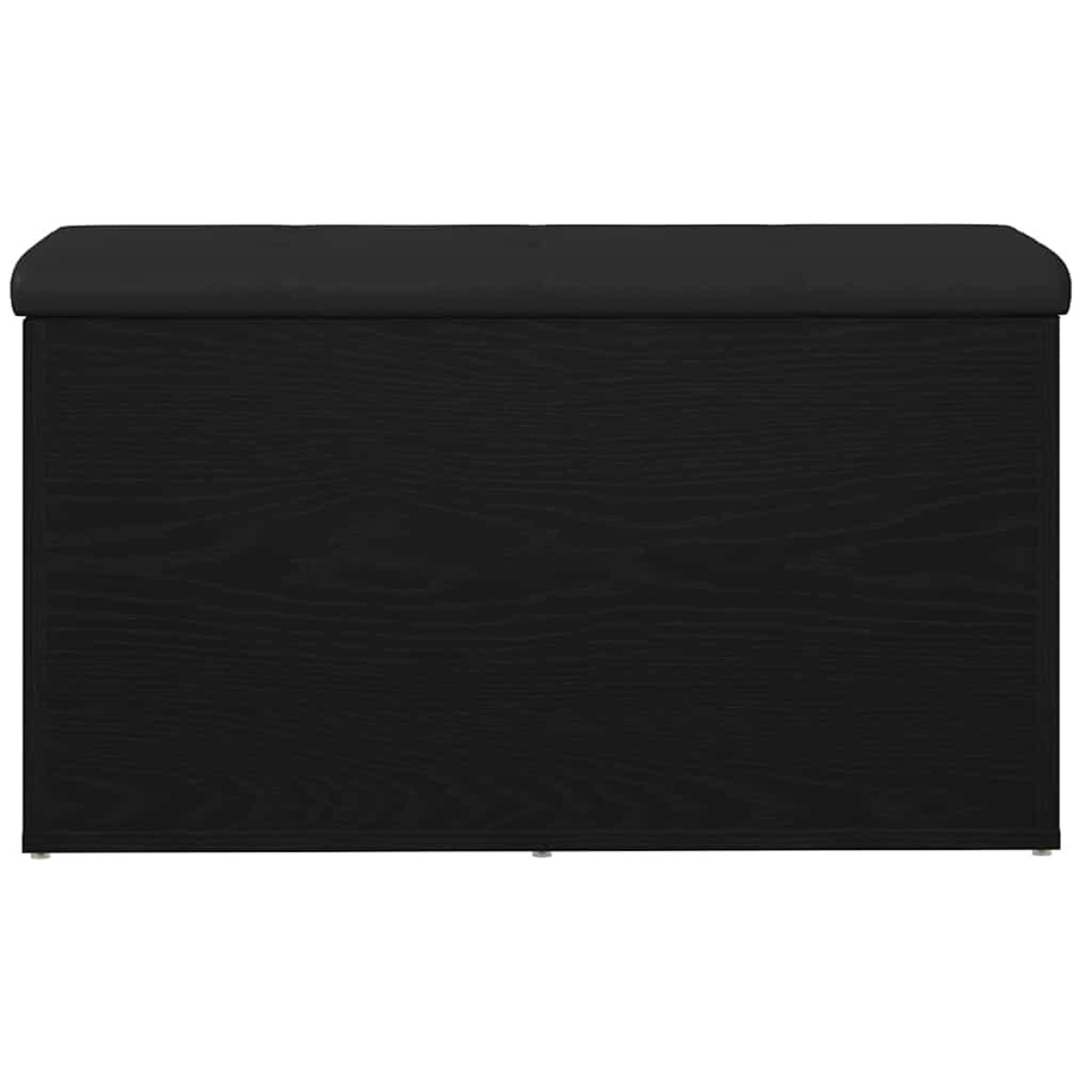vidaXL Παγκάκι με αποθήκευση Μαύρη Οξυά 82 x 42 x 45 εκ.