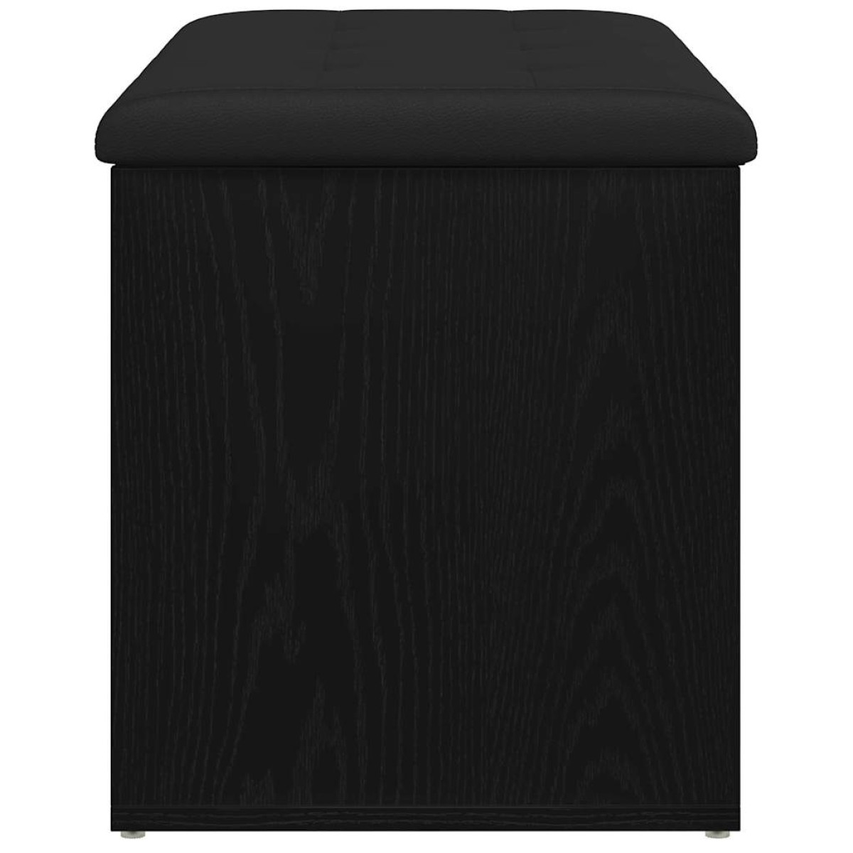 vidaXL Παγκάκι με αποθήκευση Μαύρη Οξυά 82 x 42 x 45 εκ.