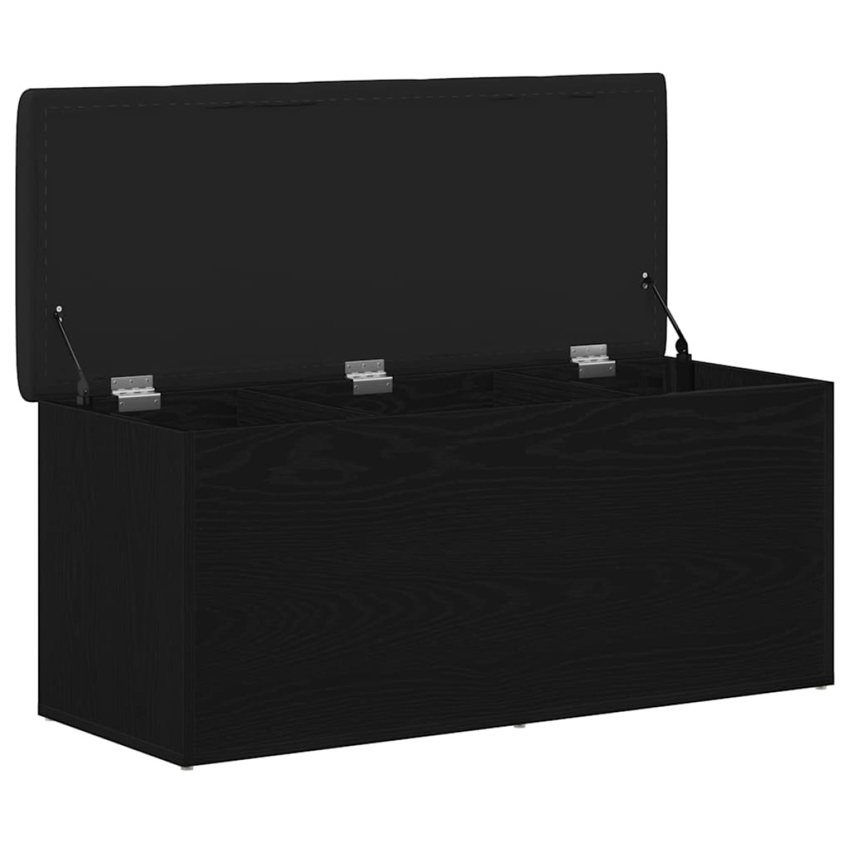 vidaXL Παγκάκι με αποθήκευση Μαύρη δρυς 102 x 42 x 45 εκ.