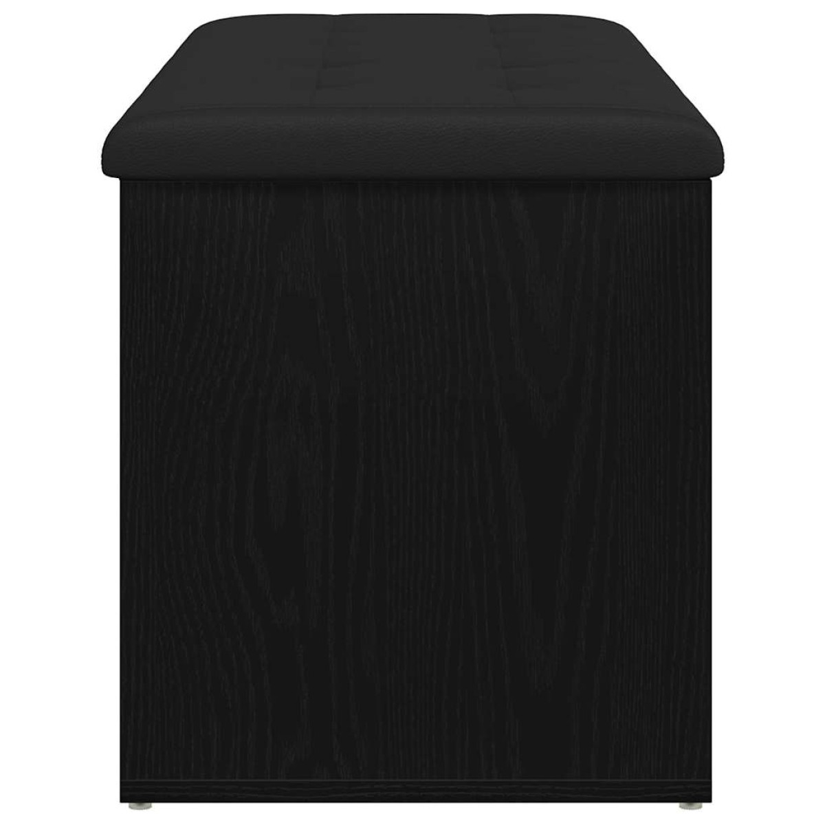 vidaXL Παγκάκι με αποθήκευση Μαύρη δρυς 102 x 42 x 45 εκ.