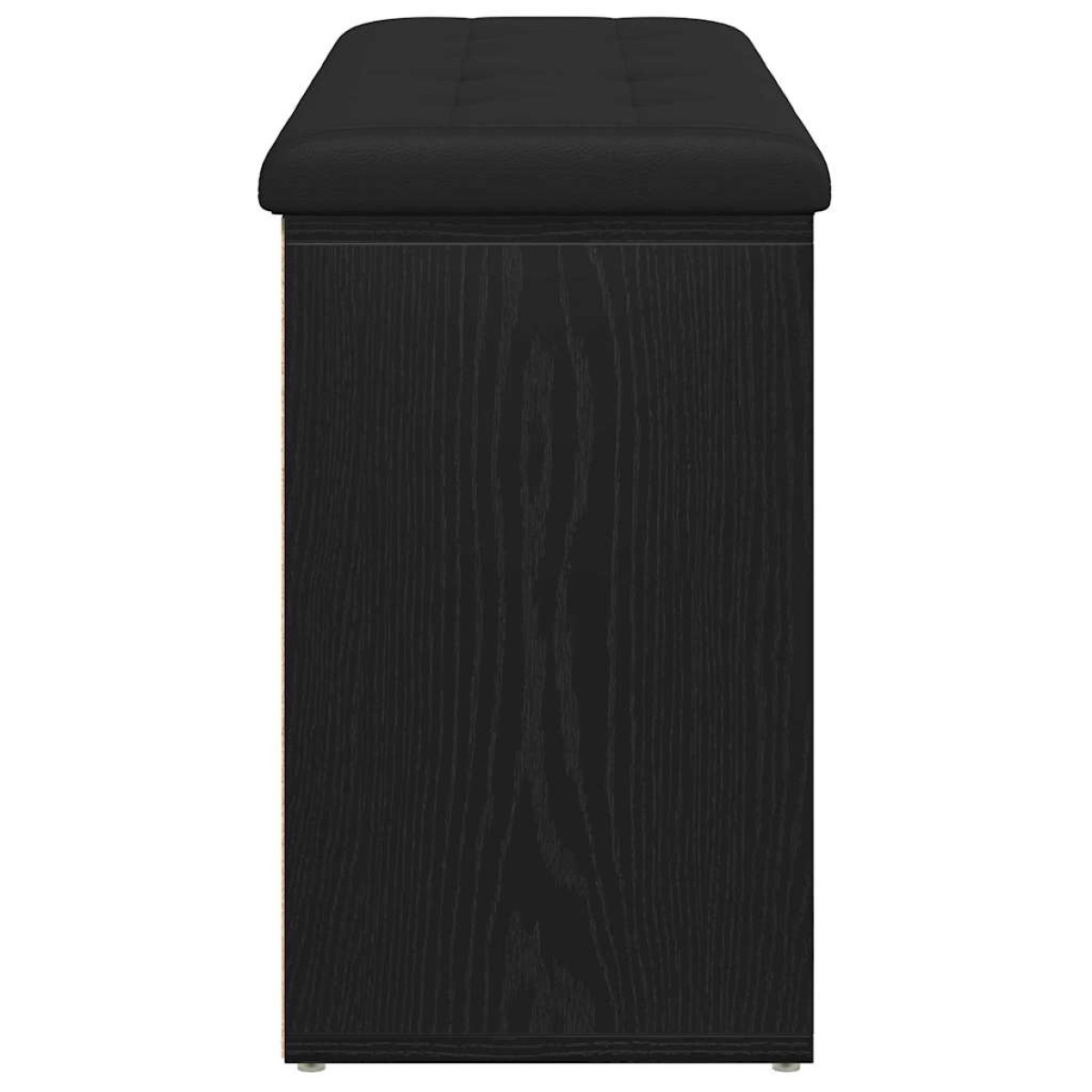 vidaXL Παγκάκι με αποθήκευση Μαύρη Οξυά 102 x 32 x 50 cm