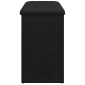 vidaXL Πάγκος για παπούτσια Μαύρο 82 x 32 x 50 cm Επεξεργασμένο Ξύλο