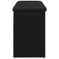 vidaXL Πάγκος για παπούτσια Μαύρο 80 x 30 x 45 cm Επεξεργασμένο Ξύλο