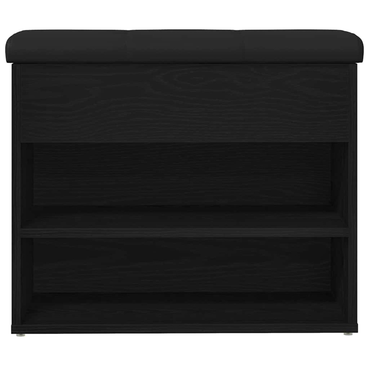 vidaXL Παγκάκι με αποθήκευση Μαύρη Οξυά 62 x 32 x 50 εκ