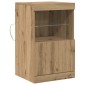 vidaXL Πλευρικό Τραπέζι LED Artisan Oak 41 x 37 x 67 εκ