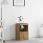 vidaXL Πλευρικό Τραπέζι LED Artisan Oak 41 x 37 x 67 εκ