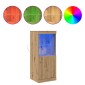 vidaXL Πλευρικό Τραπέζι LED Artisan Oak 41 x 37 x 100 εκ