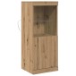 vidaXL Πλευρικό Τραπέζι LED Artisan Oak 41 x 37 x 100 εκ