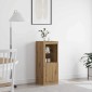 vidaXL Πλευρικό Τραπέζι LED Artisan Oak 41 x 37 x 100 εκ